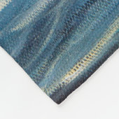 nでの海のタイタニックと氷山の油絵 フリースブランケット (角)