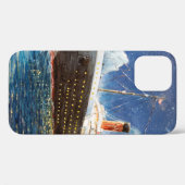  nでの海のタイタニックと氷山の油絵 Case-Mate iPhoneケース (裏面 (横))