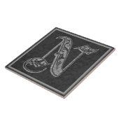 Nのモノグラム"王室のな灰色の石造りの"セラミックタイル タイル (側面)