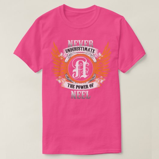 Nの力を決して過小評価しないネールネームシャツ Tシャツ (デザイン正面)