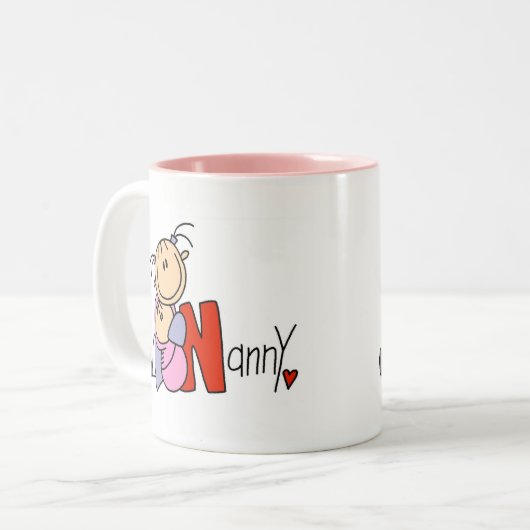 Nは乳母のマグのためです ツートーンマグカップ (正面左)