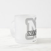 NはNashのためです フロストグラスマグカップ (正面左)