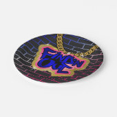 Nアウトプレート!ヒップホップ! ペーパープレート (アングル)