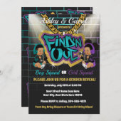 Nアウト招待状!性別を明かす！ヒップホップ! 招待状 (正面/裏面)