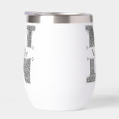 Nイニシャルパーソナライズされたシルバーモノグラムあなたの名前 (右面)