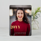 nシックお洒落卒業箔招待状 箔招待状 (立ち正面)