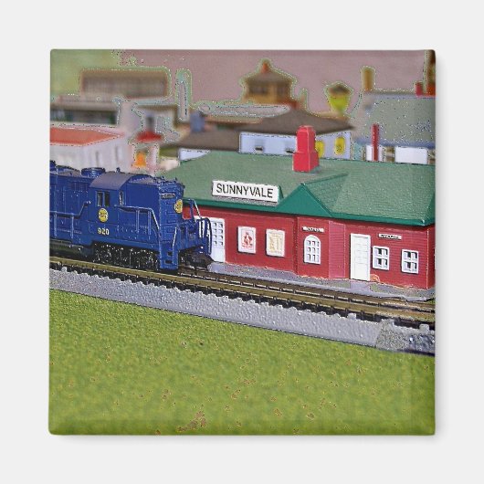 Nスケールモデルトレインビレッジ マグネット (正面)
