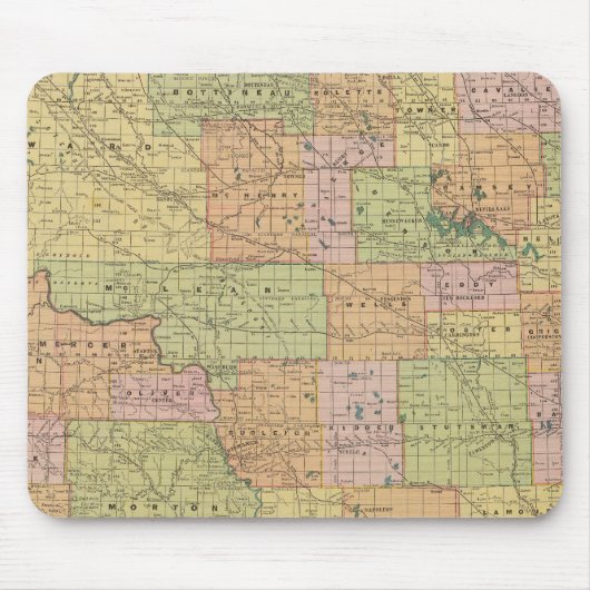 Nダコタ州 マウスパッド (正面)