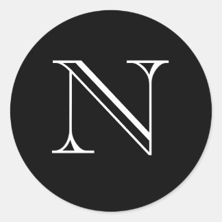 Nモノグラムシール ラウンドシール