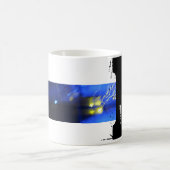 NモノグラムタイポグラフィグランジックMag コーヒーマグカップ (中央)