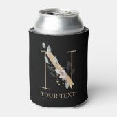 Nモノグラムフローラ パーソナライズされた 缶クーラー (缶正面)