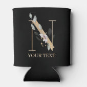 Nモノグラムフローラ パーソナライズされた 缶クーラー (裏面)