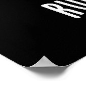 Nレーズ走ンフードプおもしろいン・ダークBG ポスター (角)