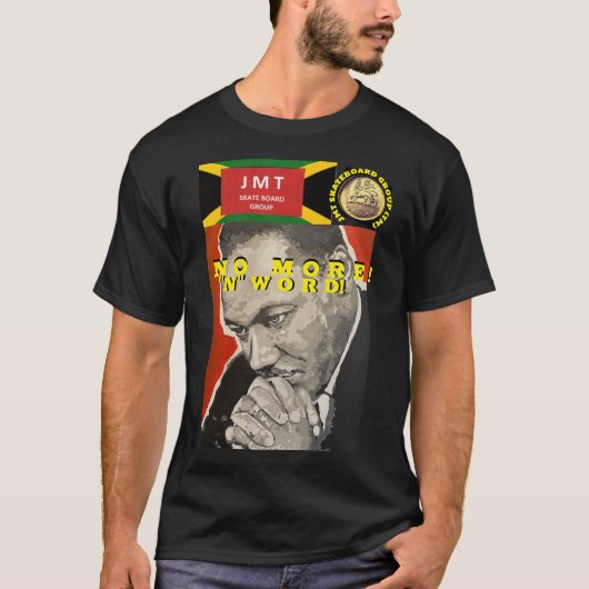 Nワード撲滅 基本の黒Tシャツ Tシャツ (正面)