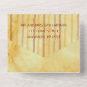 N一結婚招待状アジア影響愛鳥 オールインワン招待状 (裏面)