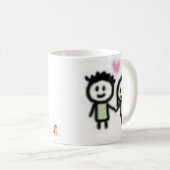 「n一緒に私 コーヒーマグカップ (正面右)