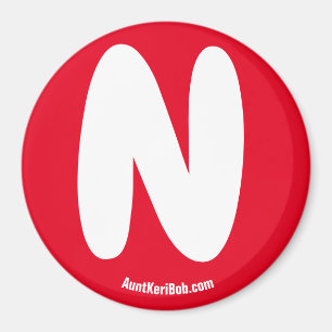 N個の赤い冷蔵庫用磁石 マグネット