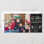 N明メリーるい休日の写真モダンクリスマス シーズンカード (正面/裏面)