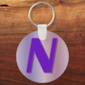 N紫モノグラム キーホルダー (正面)