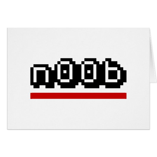n00bグリーティングカード (正面横)