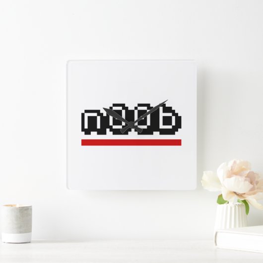 n00b スクエア壁時計 (ホーム)