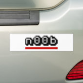 n00b バンパーステッカー (車上)