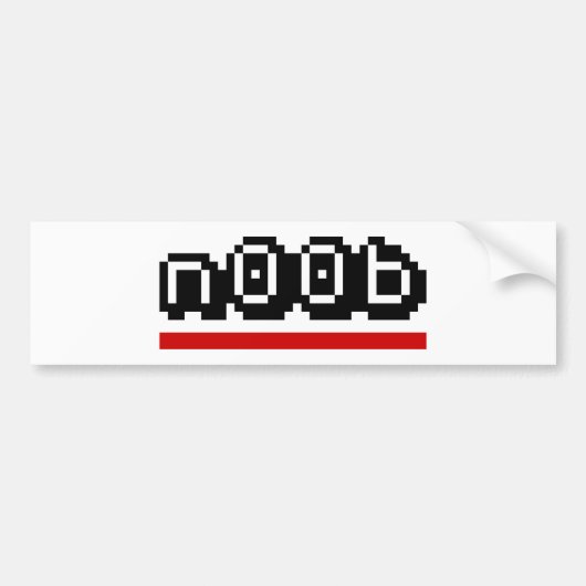 n00b バンパーステッカー (正面)