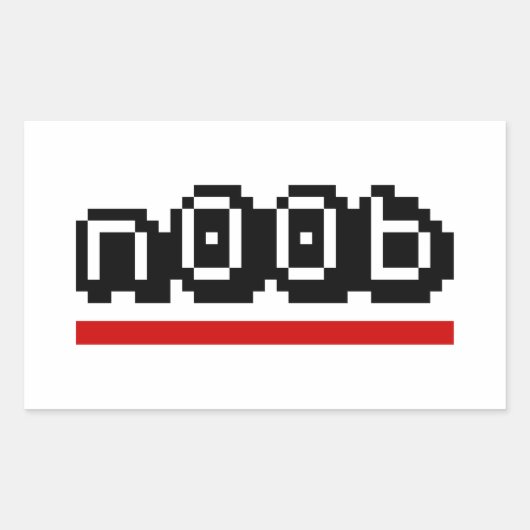 n00b 長方形シール (正面)