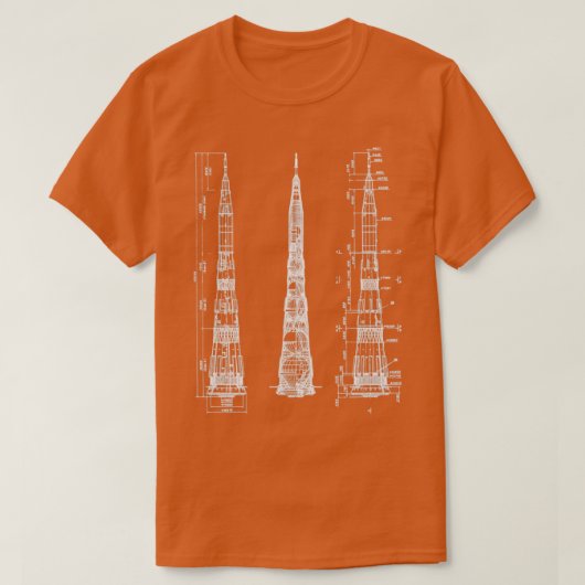 N1ロケットソ連の打ち上げ車両1 Tシャツ (デザイン正面)