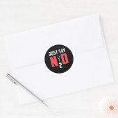 N2Oスキューバダイビングダイバー海海おもしろい ラウンドシール (封筒)