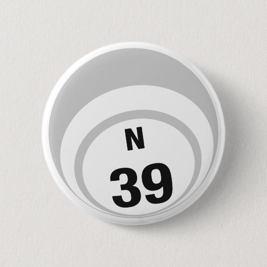 N39 Bingo Ballボタン 缶バッジ (正面)