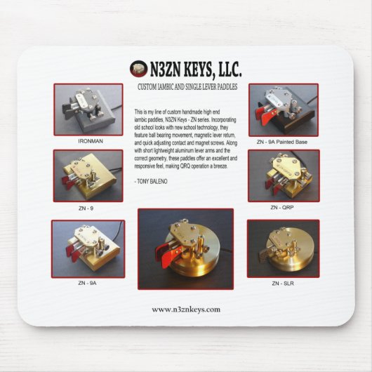 N3ZNの鍵、LLCポスターマウスパッド マウスパッド (正面)
