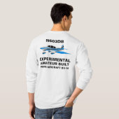 N603DB青(文字) Tシャツ (裏面フル)
