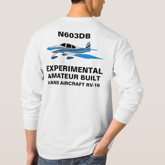 N603DB青(文字) Tシャツ (裏面)