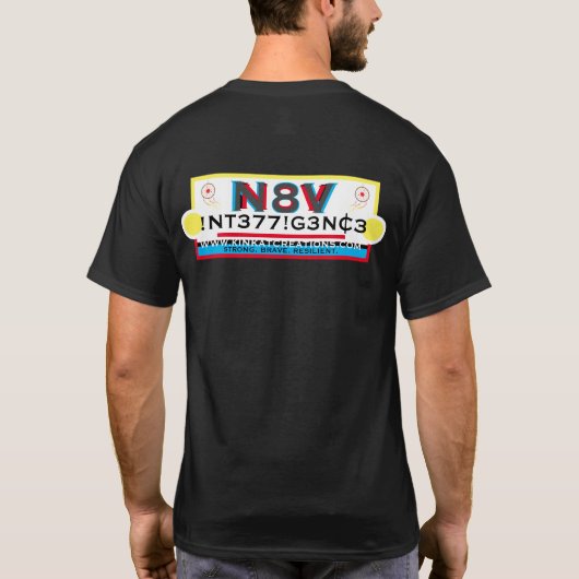 N8V !NT377!G3NC3 Tシャツ (裏面)