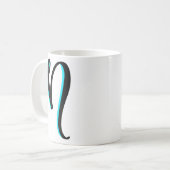 "N"のマグ コーヒーマグカップ (正面左)
