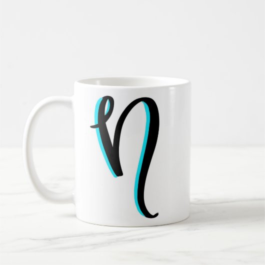 "N"のマグ コーヒーマグカップ (左)