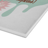 「n」の滴りの柔らかいサーブのアイスクリームのまな板を溶かして下さい カッティングボード (角)