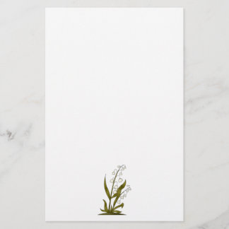 「n」の開花を煩わせます · 谷のユリ 便箋