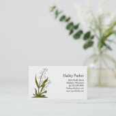 「n」の開花を煩わせます · 谷のユリ 名刺 (スタンド正面)