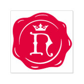 N -アンティークワックスシールゴシック王冠イニシャル文字 セルフインキングスタンプ (デザイン)