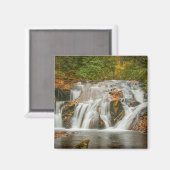 N.ジョージアの美しいデュークス・クリークの滝 マグネット (正面/裏面)