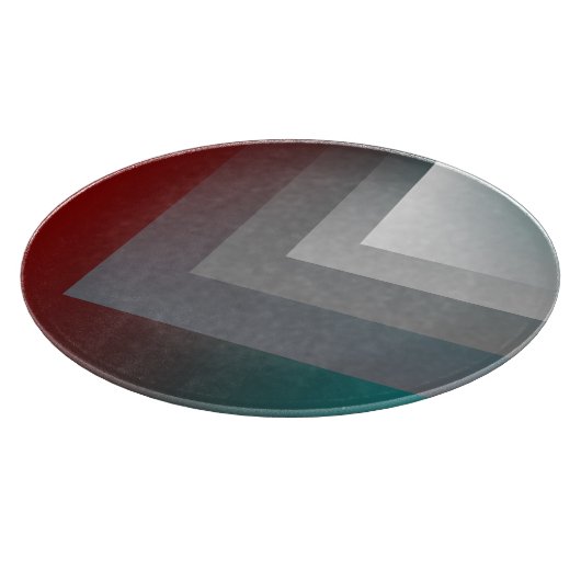 N -ティール（緑がかった色）グレイ カッティングボード (角)