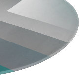 N -ティール（緑がかった色）グレイ カッティングボード (角)