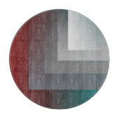 N -ティール（緑がかった色）グレイ カッティングボード (正面)