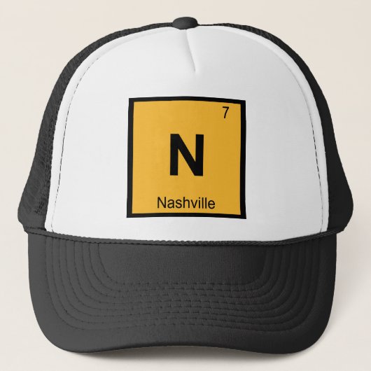 N - ナッシュビル テネシー州 周期表 キャップ (正面)
