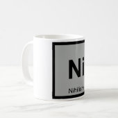 N -ニヒリズムの哲学化学周期表 コーヒーマグカップ (正面左)