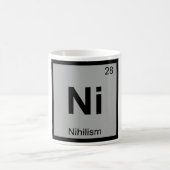 N -ニヒリズムの哲学化学周期表 コーヒーマグカップ (中央)