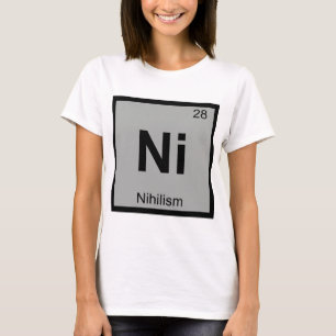 N -ニヒリズム哲学化学定期表 Tシャツ