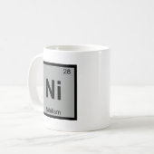 N - ニヒリズム 哲学 化学 周期表 コーヒーマグカップ (正面左)